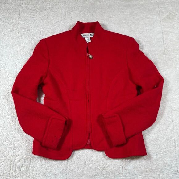 Vintage Christian Dior Zip Up Blazer Jacket - Picture 1 of 7
